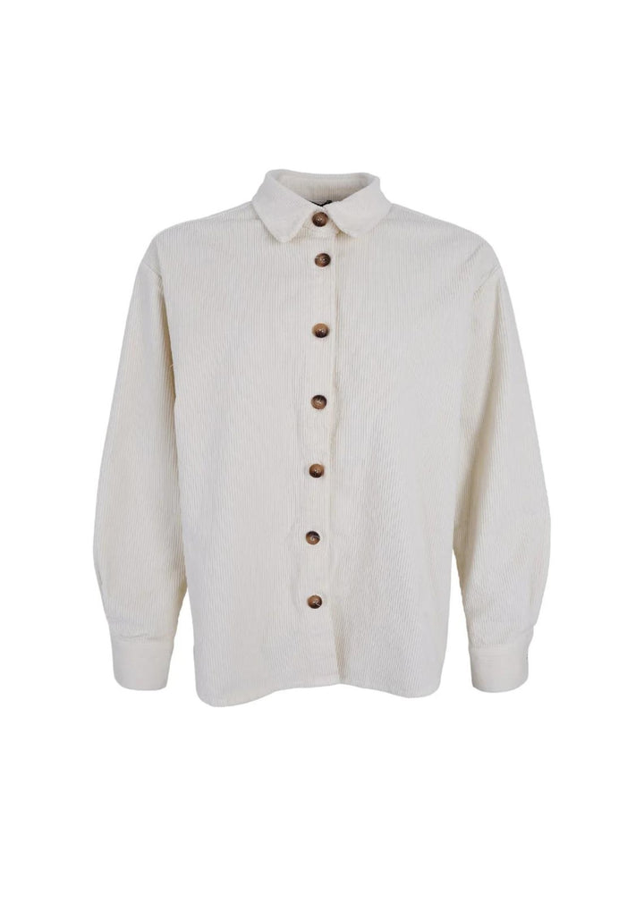Black Colour - BCCora Corduroy Skjorte Jakke - Off White