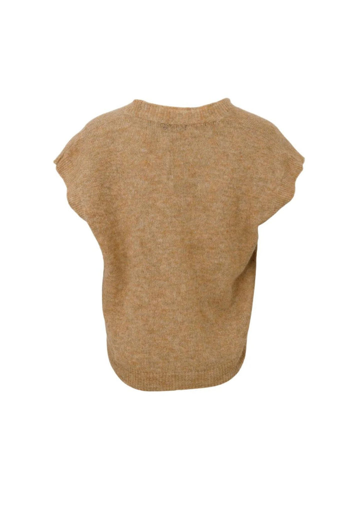 Black Colour - BCDell Heavy Knit Vest - Frappe