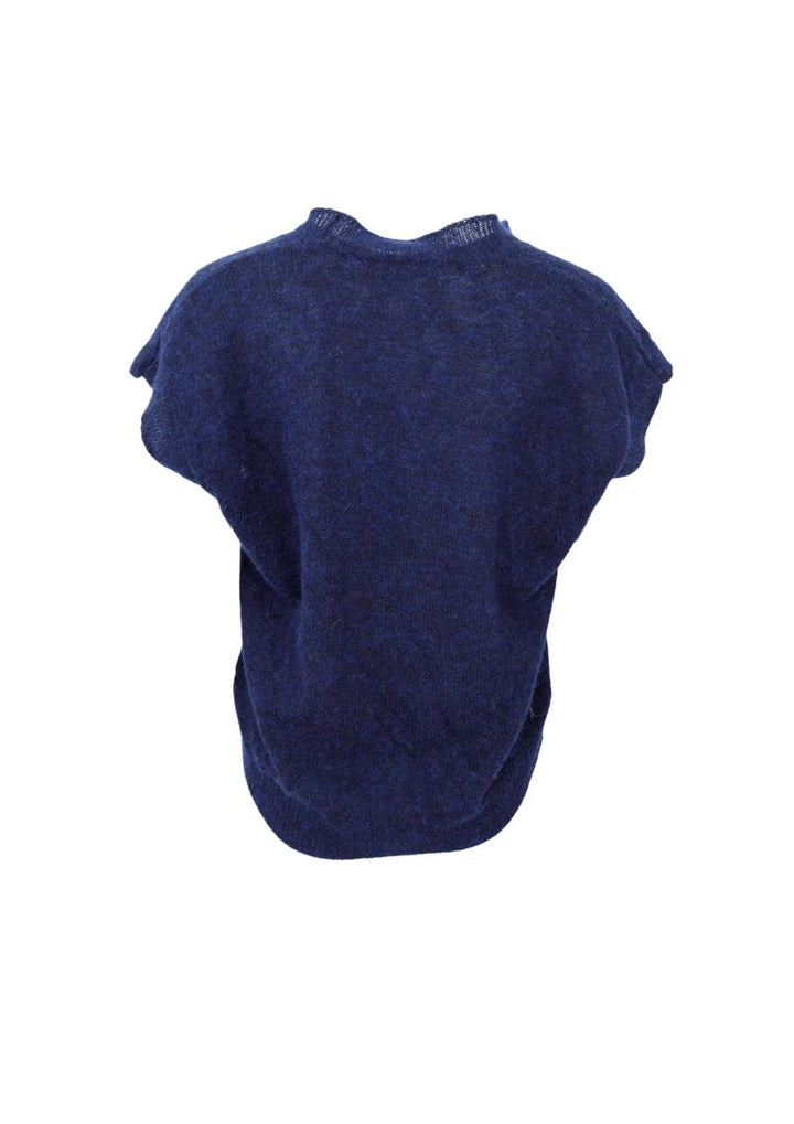 Black Colour - BCDell Heavy Knit Vest - Navy