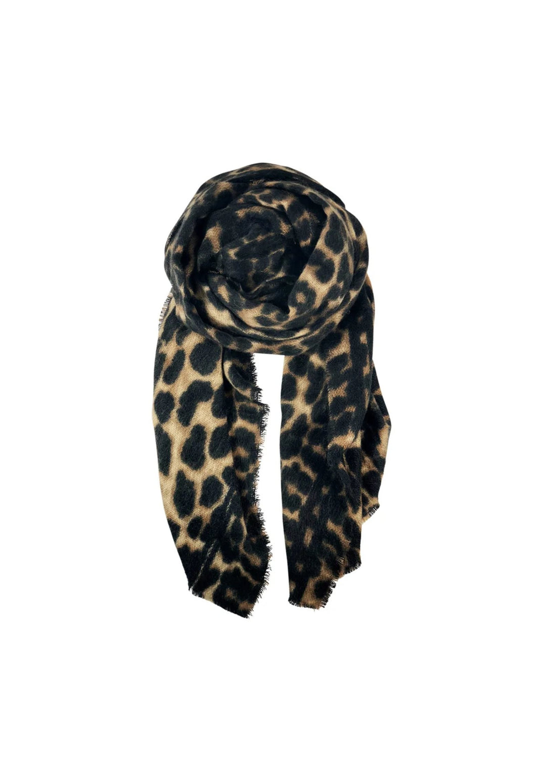 Black Colour - BCFlavia Leo Halstørklæde - Black Brown - Onesize