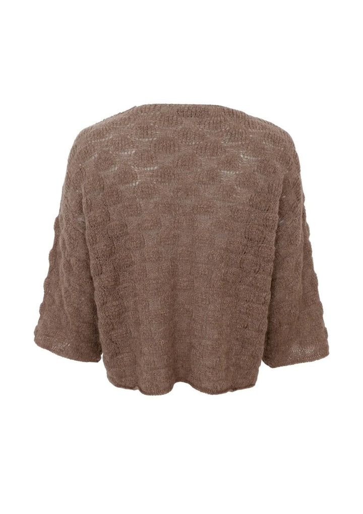 Black Colour - BCHarris V-neck Jumper - Taupe