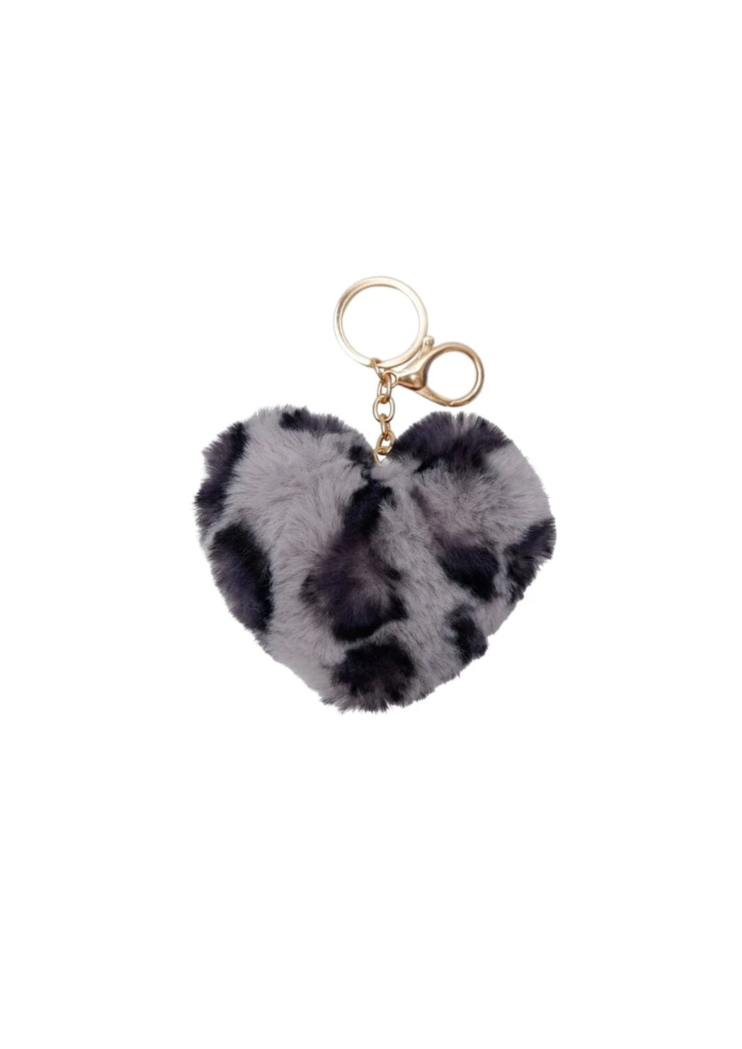 Black Colour - BCHeart Nøglering - Grey Leo - Onesize
