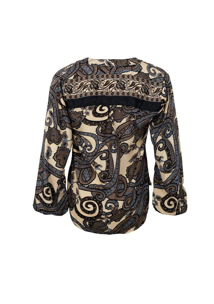 Black Colour - BCLuna Bluse - Grey Paisley