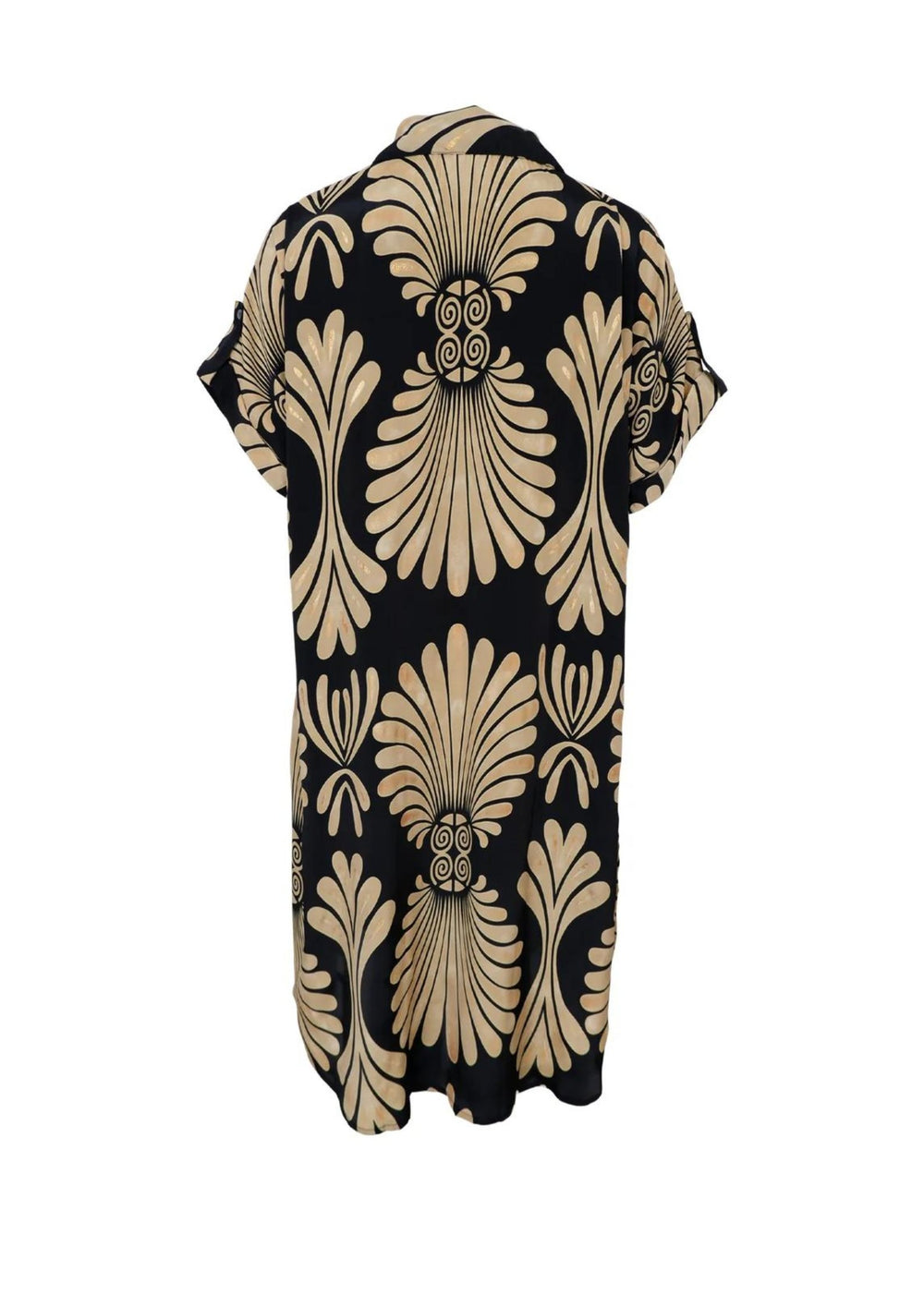 Black Colour - BCLuna S/S Kaftan Tunika - Black Lotus - Onesize