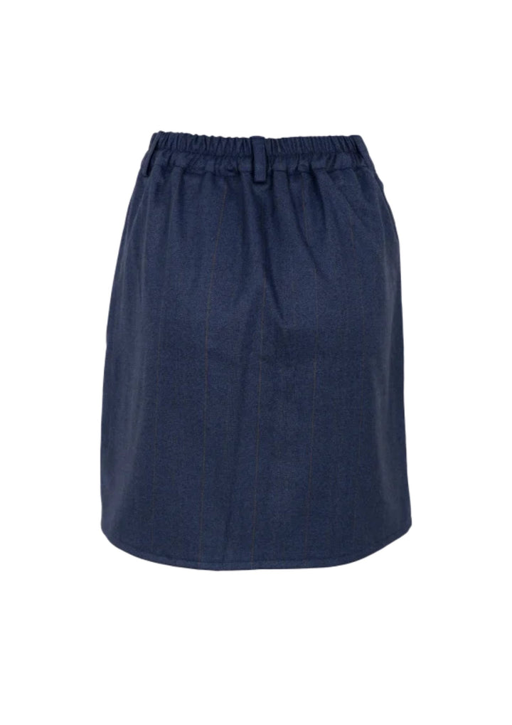Black Colour - BCPark Kort Nederdel - Indigo Blue