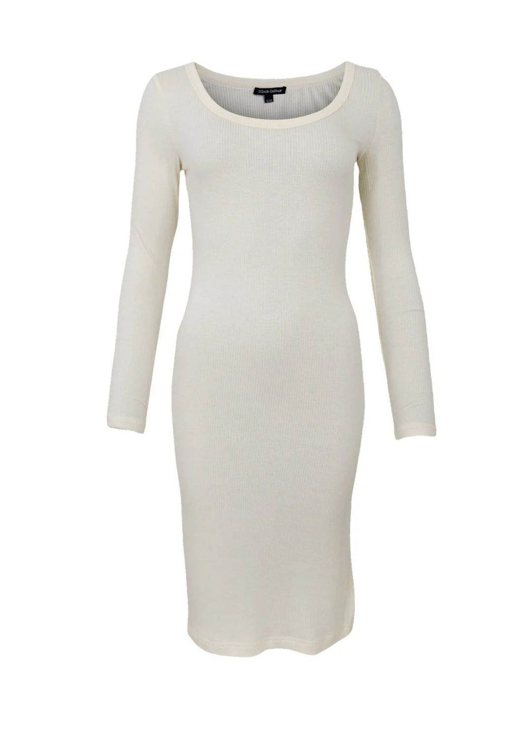 Black Colour - BCTea LS Slip Kjole - Off White
