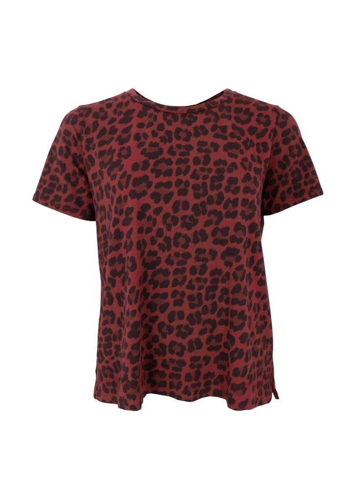 Black Colour - BCZelda Leo T-shirt - Wine Leopard