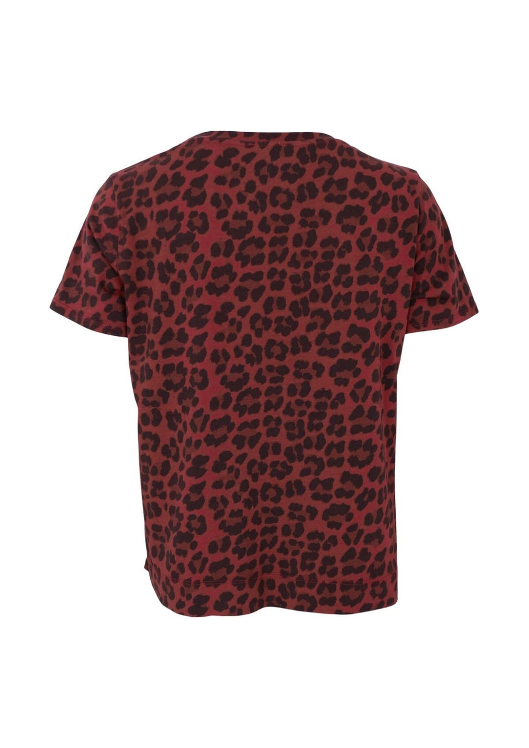 Black Colour - BCZelda Leo T-shirt - Wine Leopard