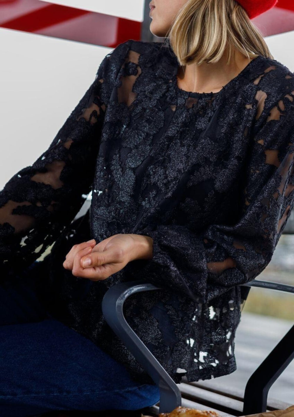 Black Colour - Casablanca Blouse - Black