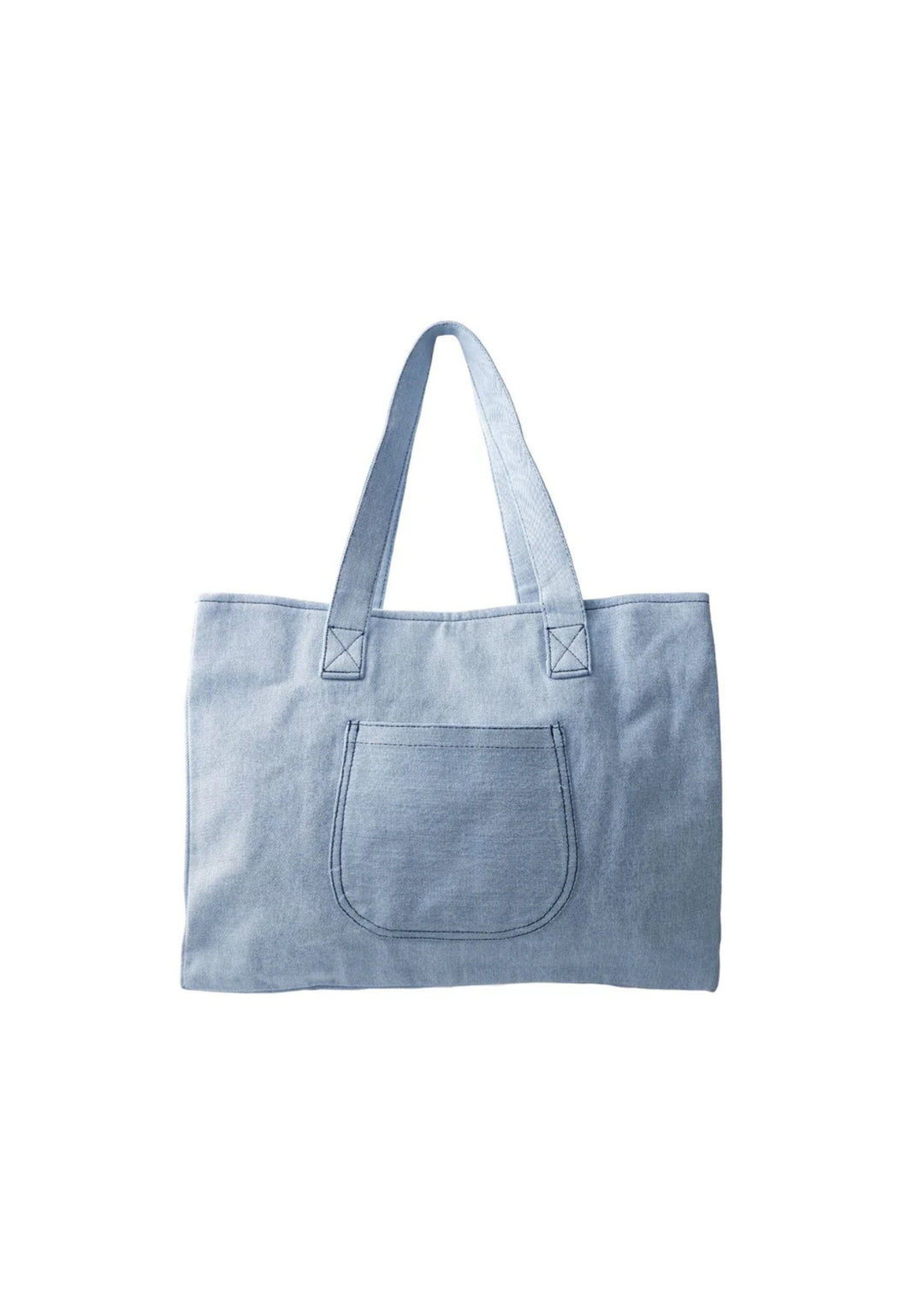 Black Colour - Didde Denim Shopper Bag - Lt Denim - Onesize