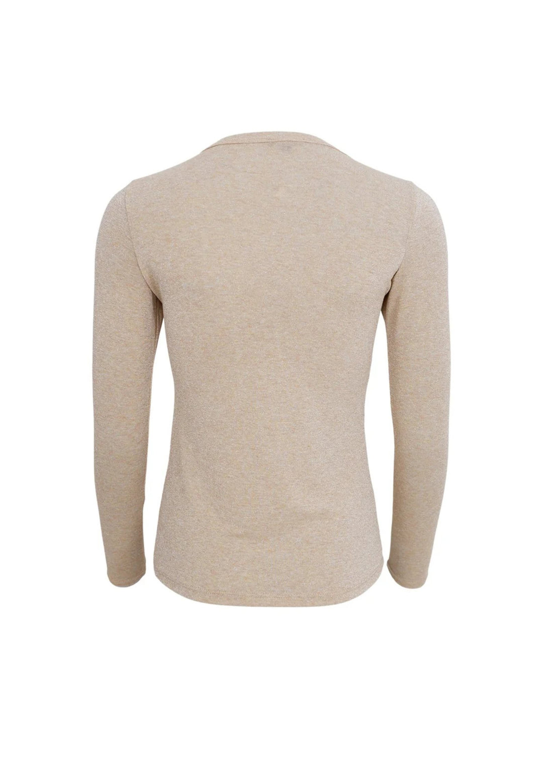 Black Colour - Faye Lurex Blouse - Nude