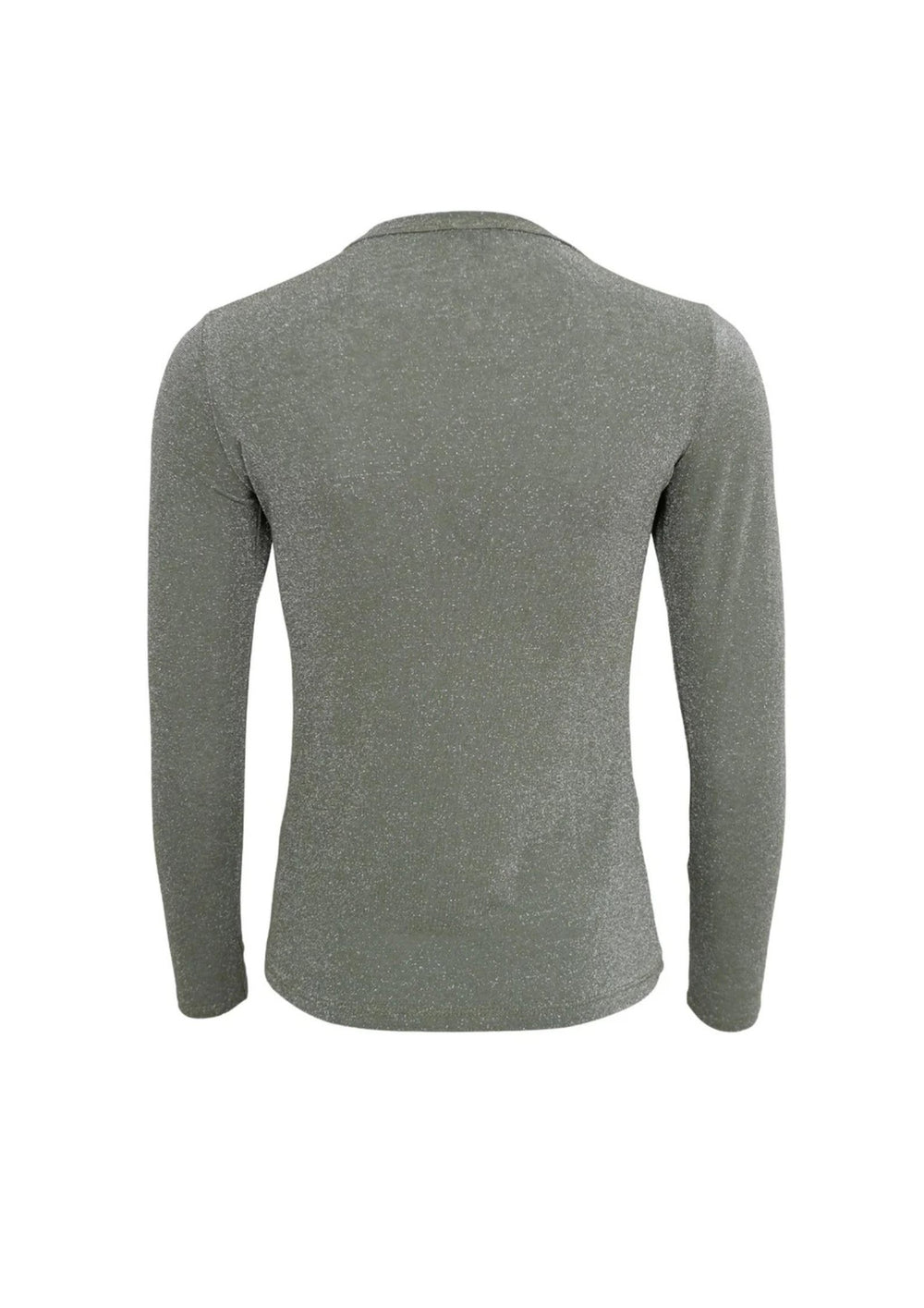 Black Colour - Faye Lurex Blouse - Olive