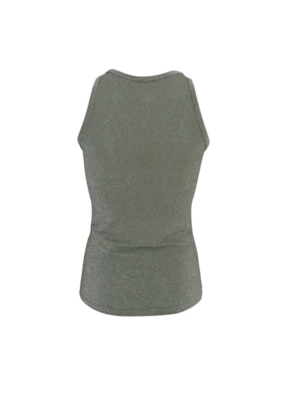 Black Colour - Faye Lurex Top - Olive