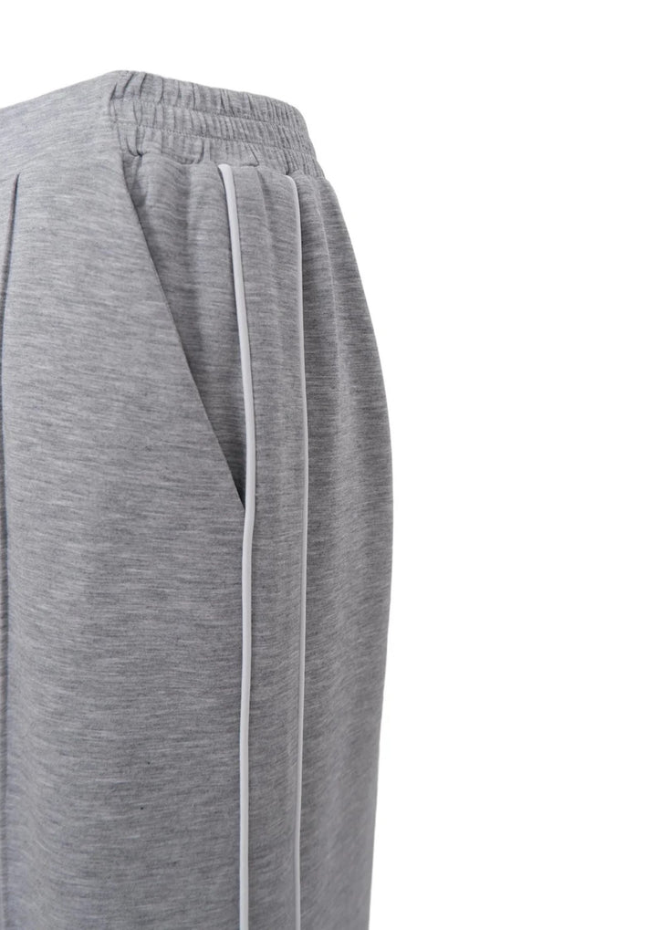 Black Colour - Gail Suited - Sweat Pant - Lt Grey