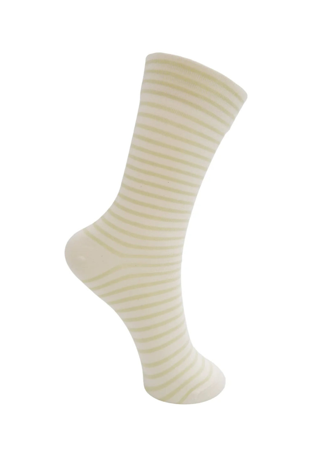 Black Colour - Gisele Striped Strømper - Lt Green - Onesize