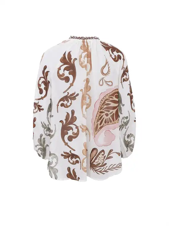 Black Colour - Holly Blouse - Off White - Onesize