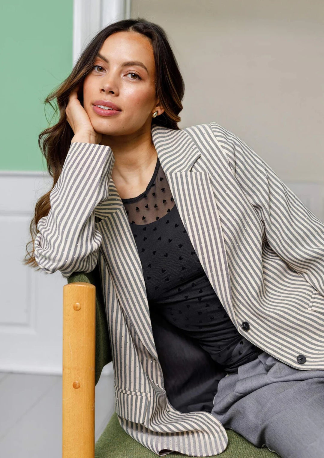 Black Colour - Isole Love - Mesh Tanktop - Black Heart