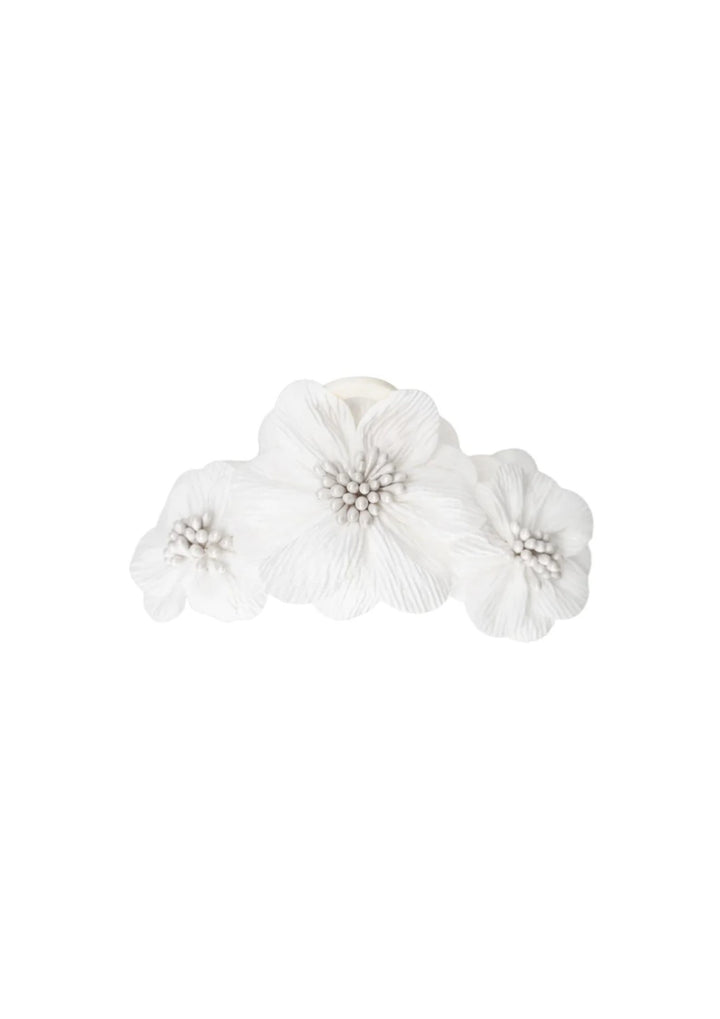 Black Colour - Lilbet Hair Claw - White - Onesize
