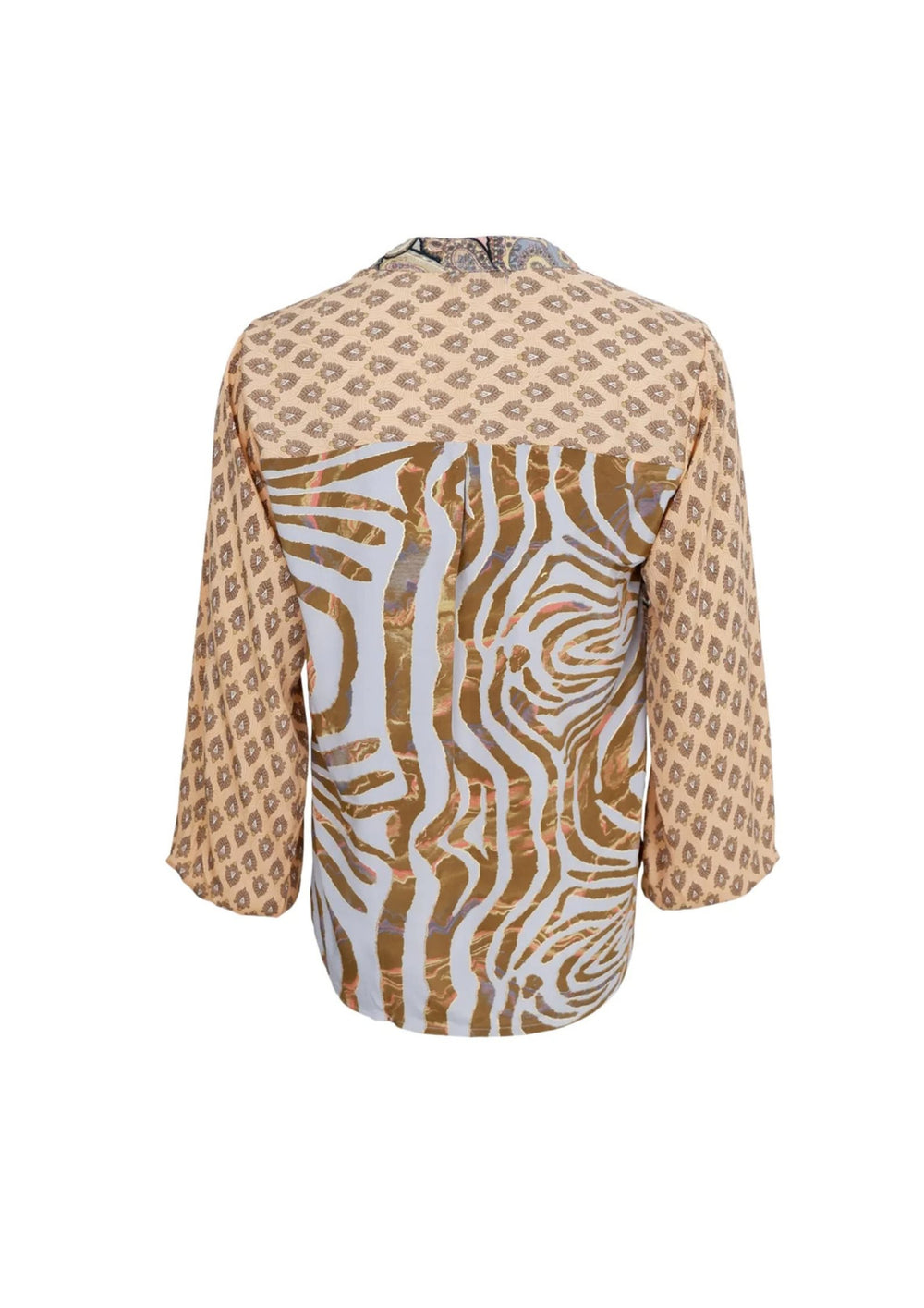 Black Colour - Luna Blouse - Paradise Sky Mix