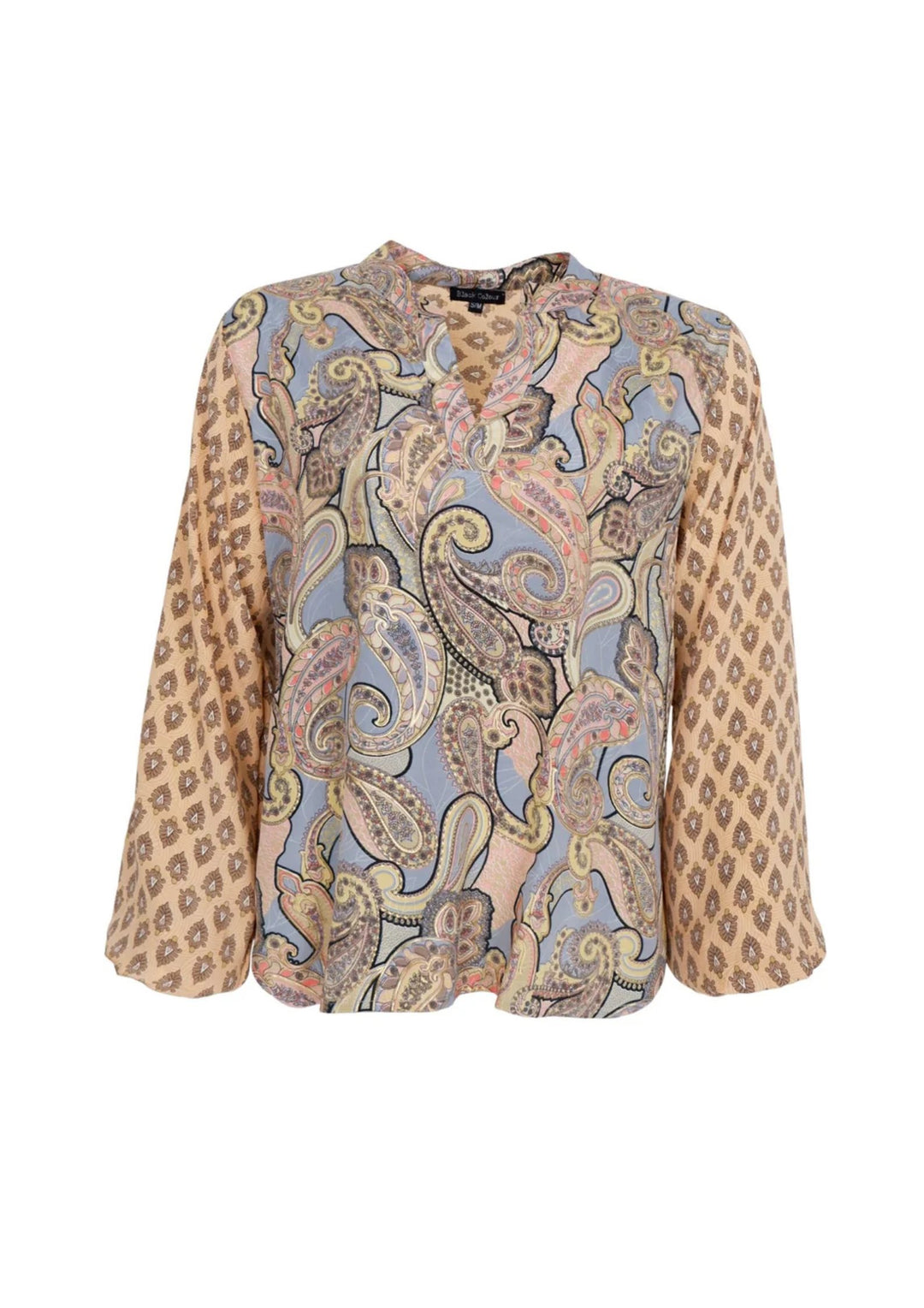 Black Colour - Luna Blouse - Paradise Sky Mix
