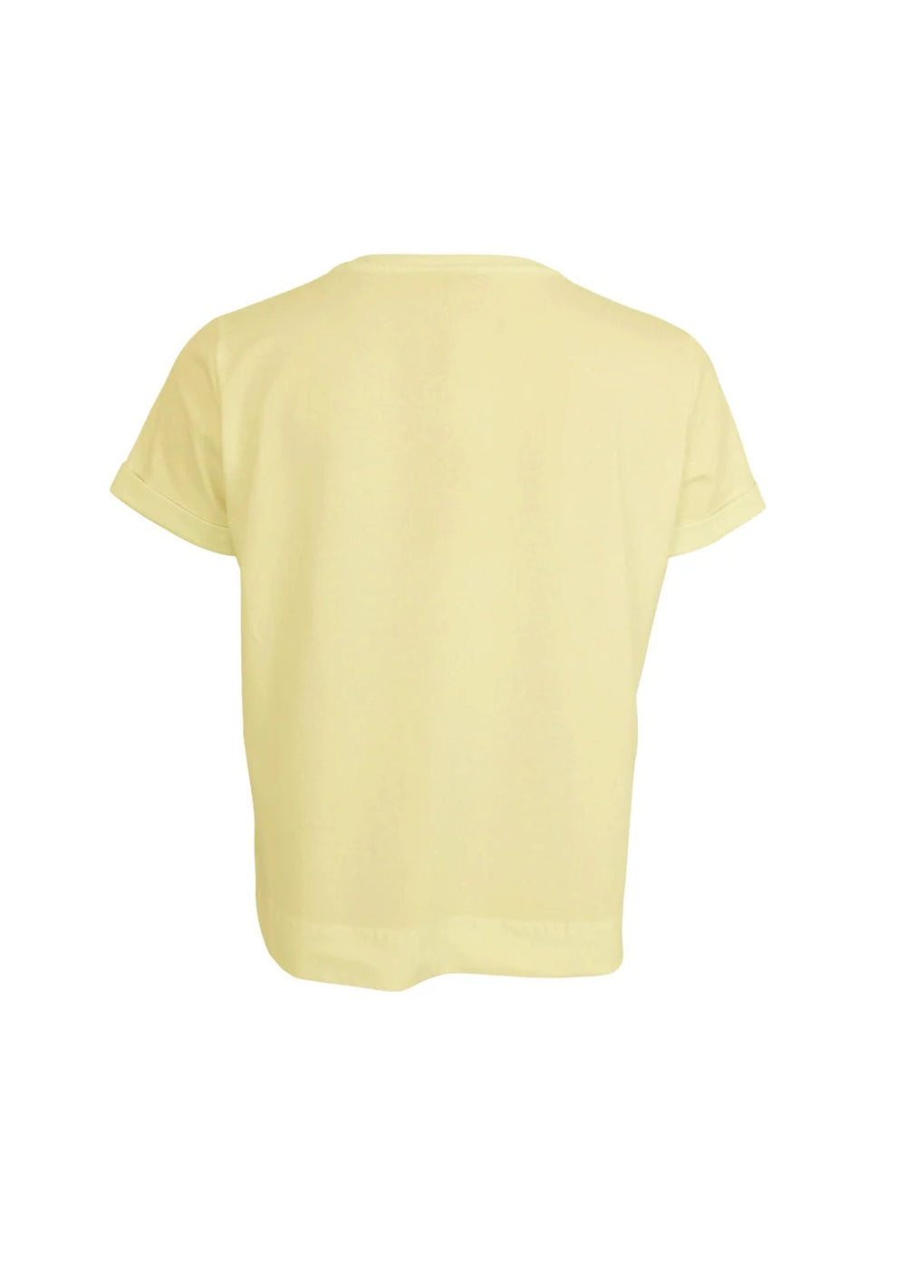 Black Colour - May SS T-shirt - Pastel Yellow