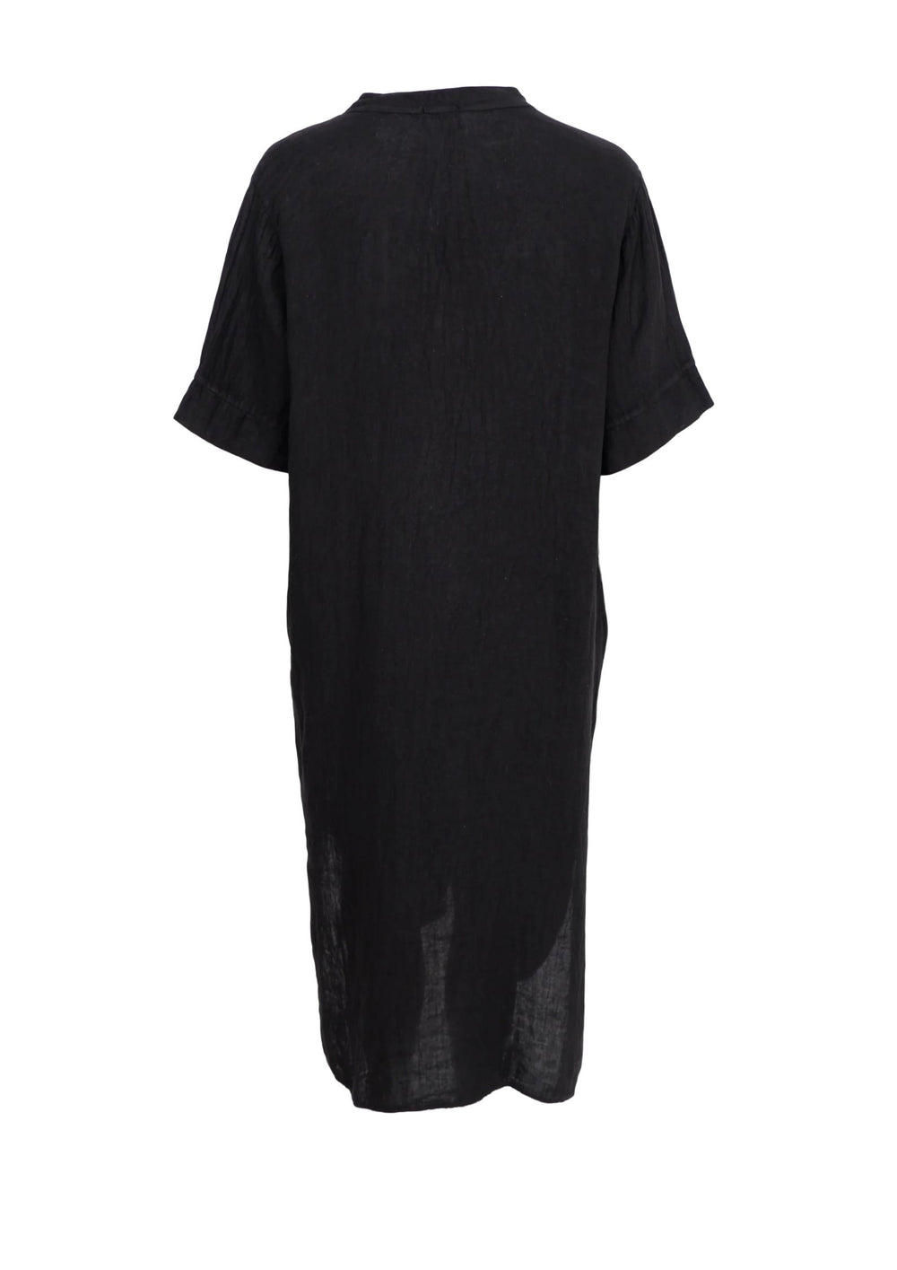 Black Colour - Melina Long Linen Kjole - Black