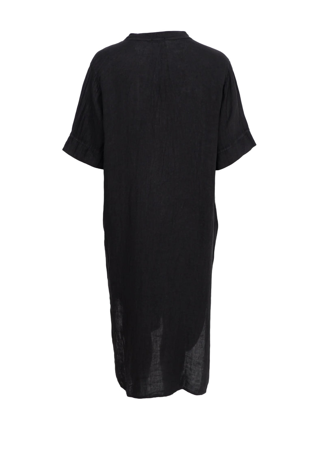 Black Colour - Melina Long Linen Kjole - Black