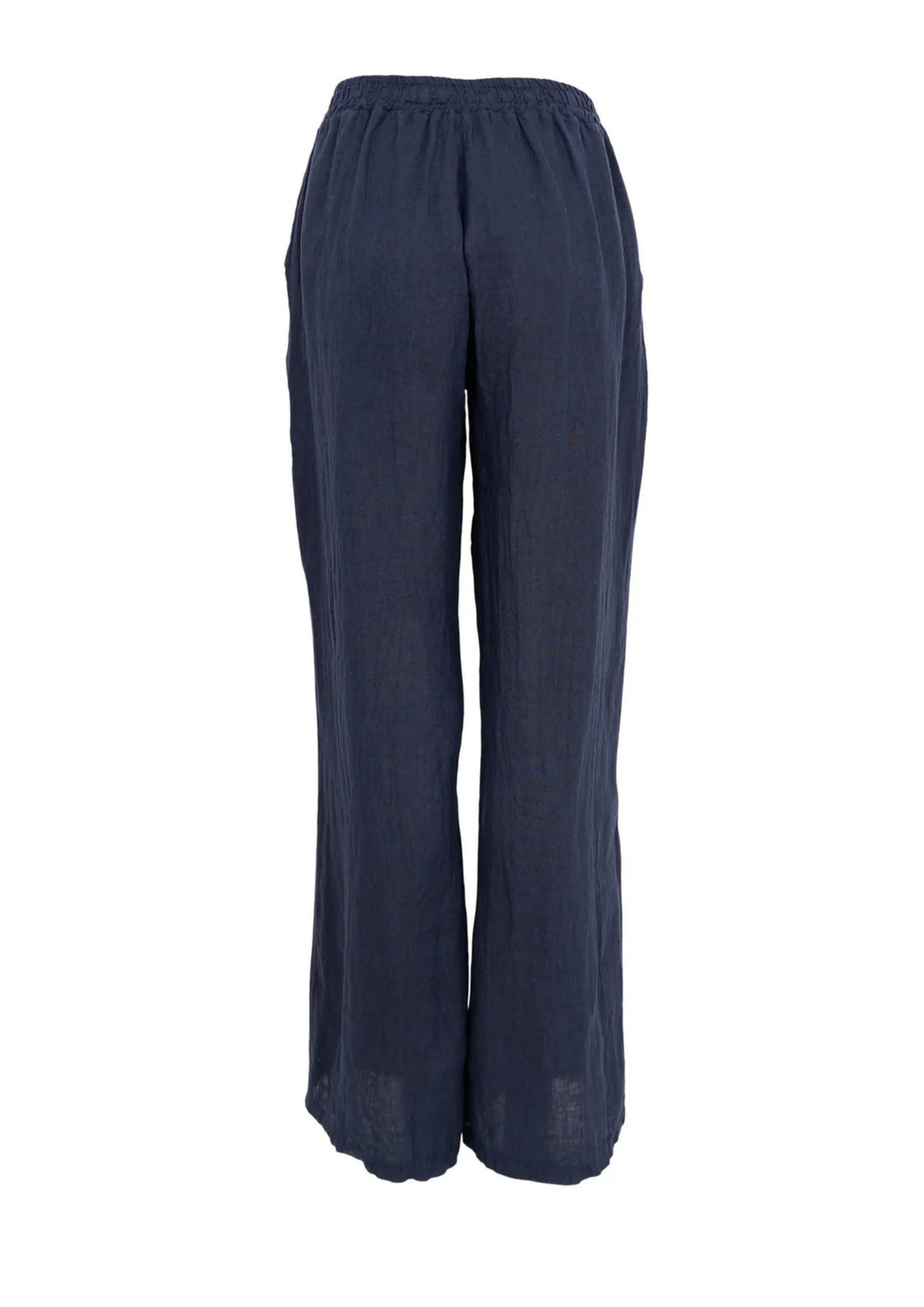 Black Colour - Melina Wide - Linen Bukser - Navy