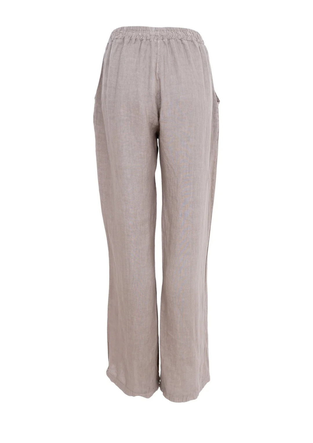 Black Colour - Melina Wide - Linen Bukser - Taupe