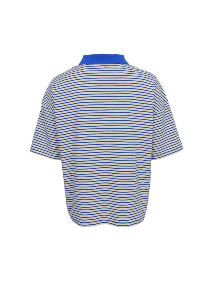 Black Colour - Milla SS Polo Shirt - Blue