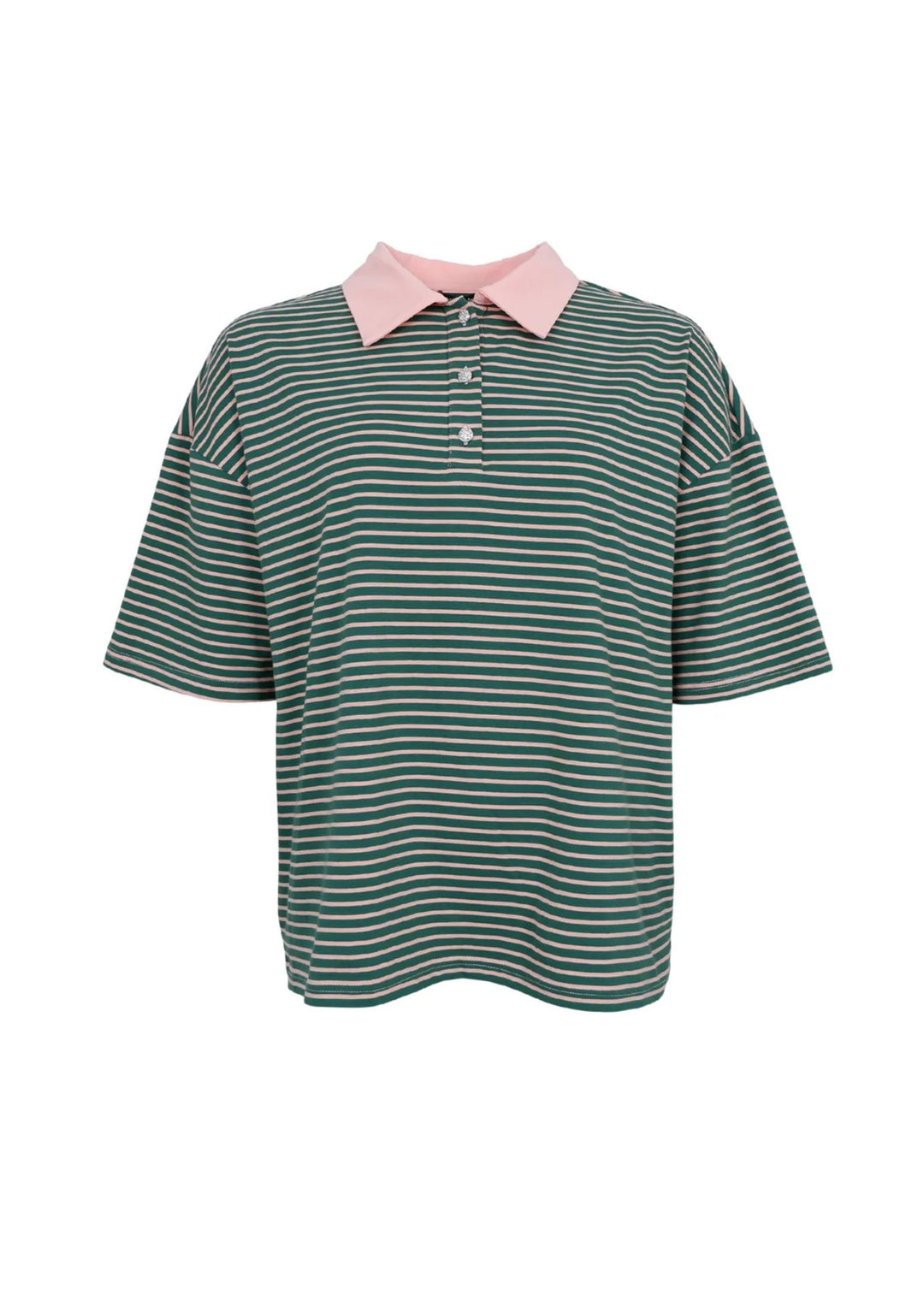Black Colour - Milla SS Polo Shirt - Green