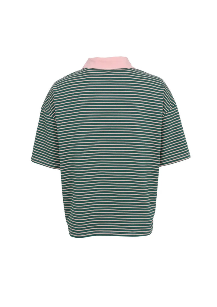 Black Colour - Milla SS Polo Shirt - Green