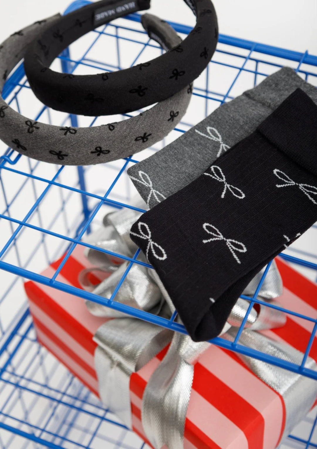 Black Colour - Mindy Bow Sock - Black - Onesize