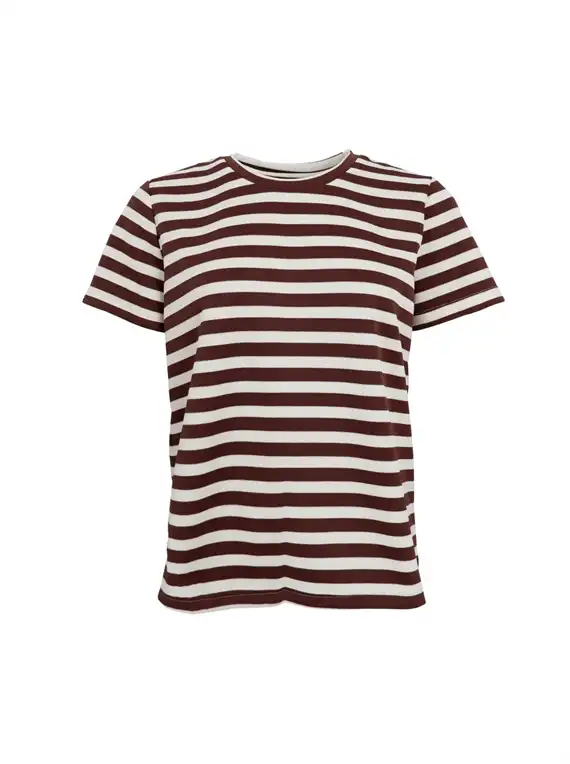Black Colour - Missy SS T-shirt - Coffee