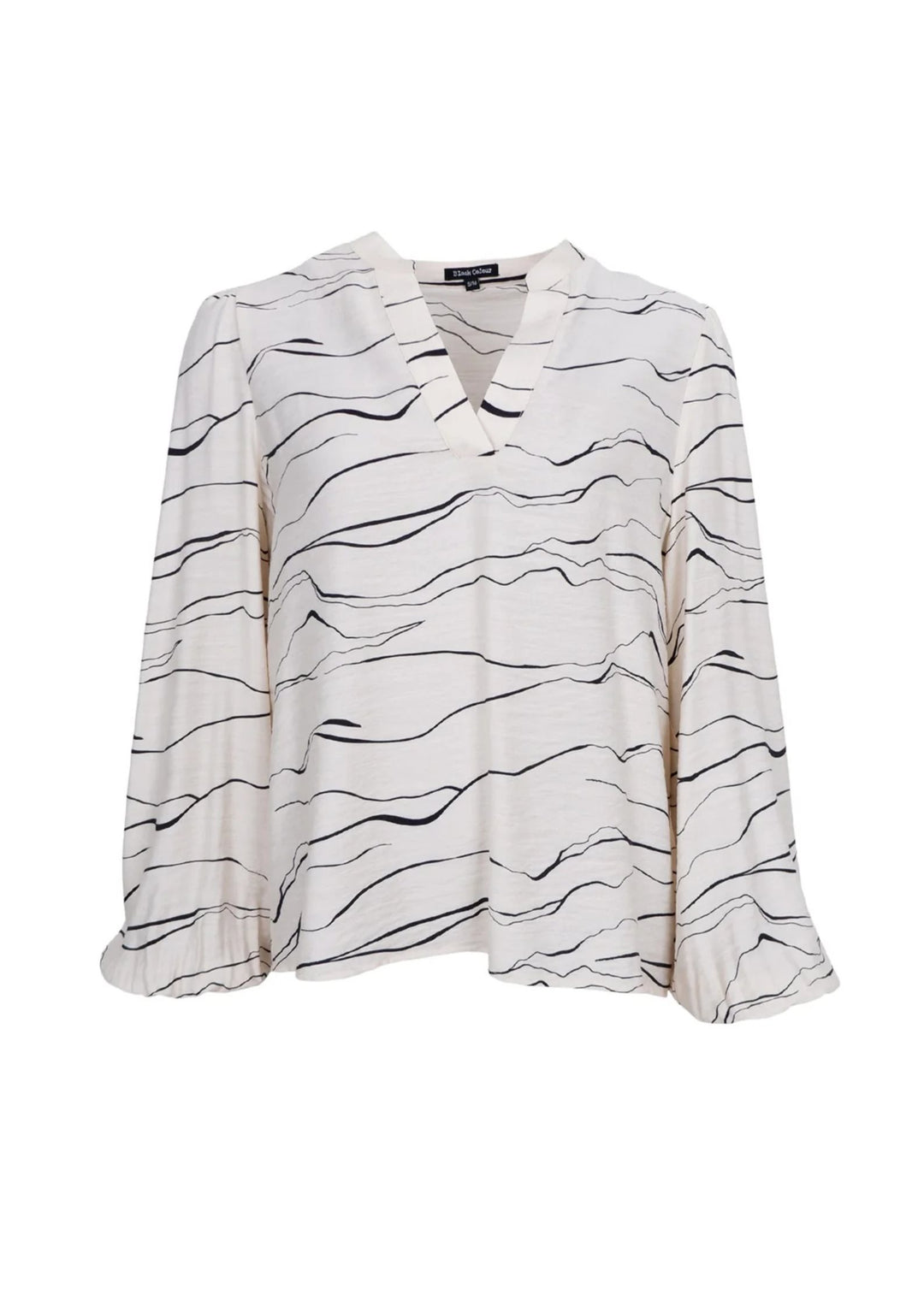 Black Colour - Pennie Blouse - Off white