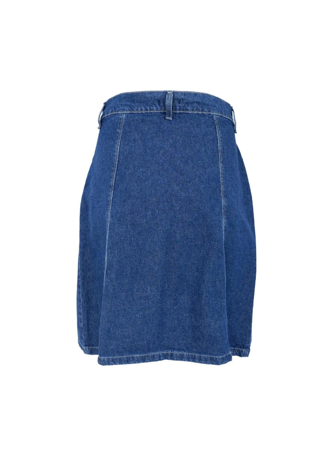 Black Colour - Ray Short Wrap Nederdel - Denim Blue