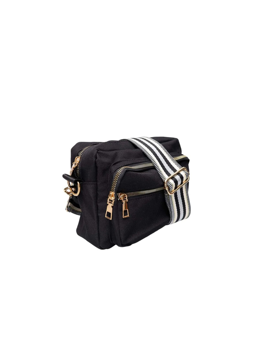 Black Colour - Vanda Crossover taske - Black w. Stripe - Onesize