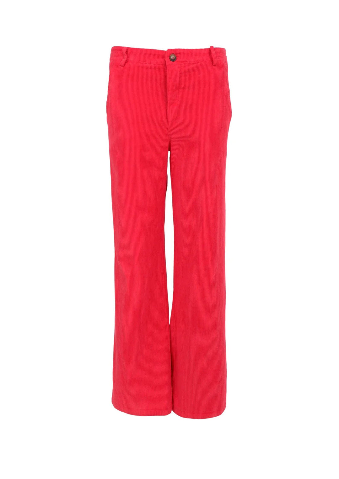 Black Colour - BCCora Corduroy Box Pant - Red