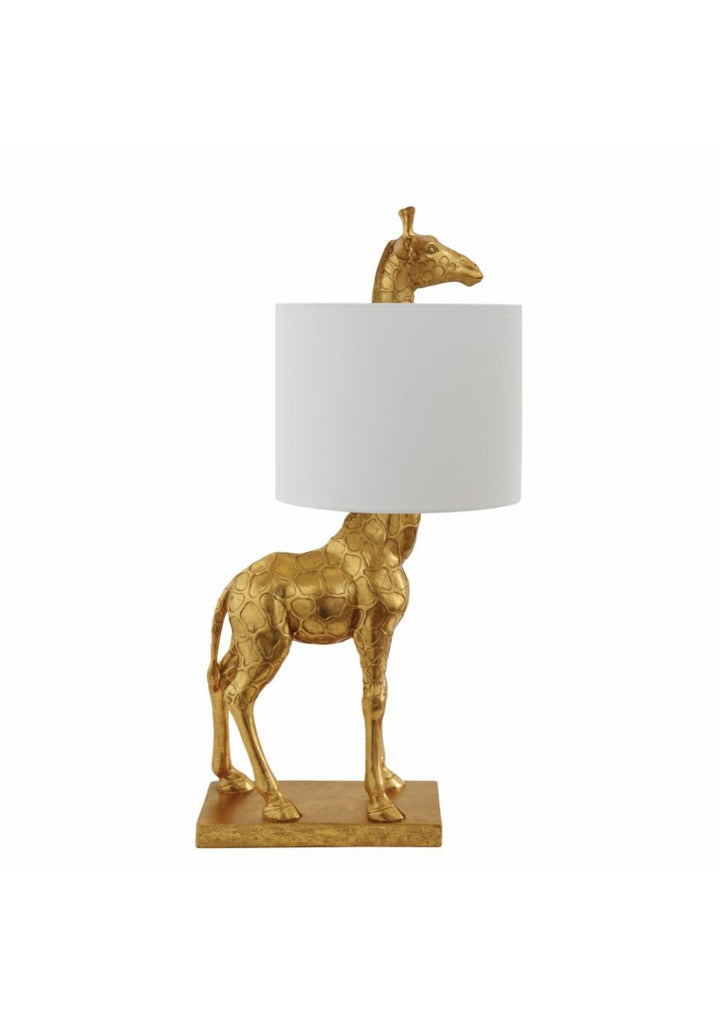 Bloomingville - Silas Bordlampe - Guld, Polyresin