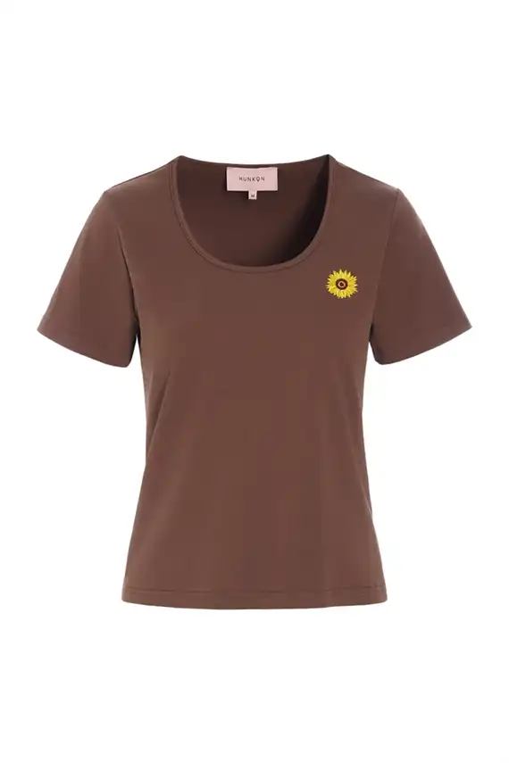 Hunkøn - Blossom T-shirt - Brown