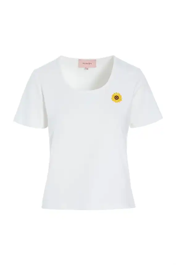 Hunkøn - Blossom T-shirt - White