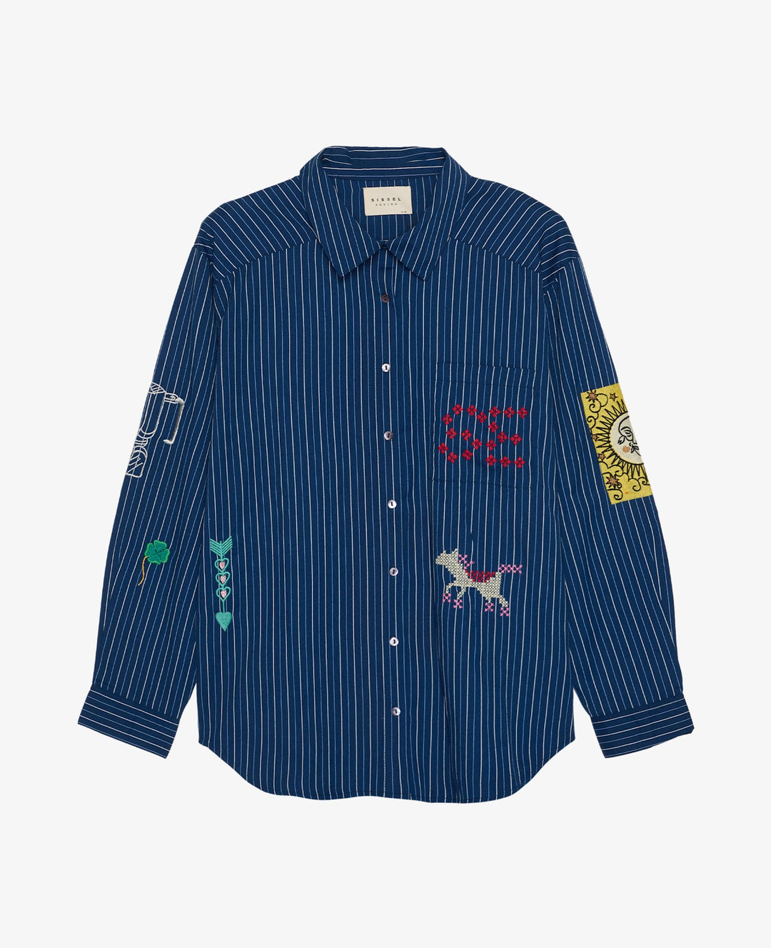 Sissel Edelbo - Brenna Skjorte - Navy Strips
