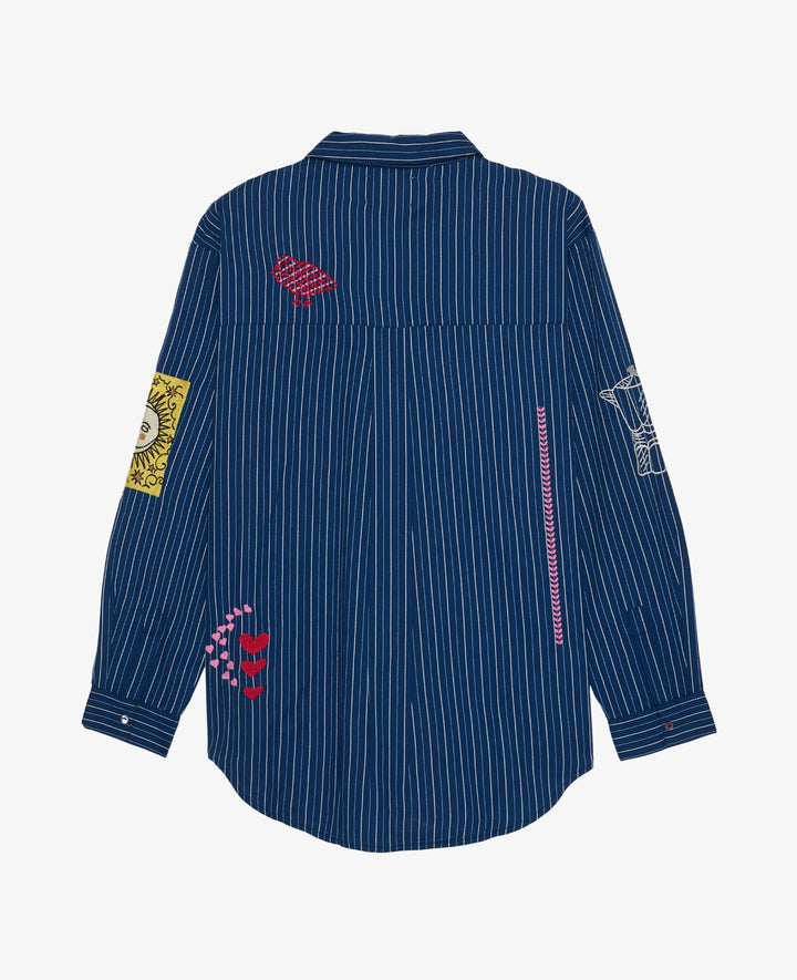Sissel Edelbo - Brenna Skjorte - Navy Strips