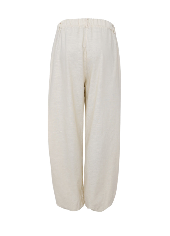 Black Colour - Aya Balloon Pant - Creme