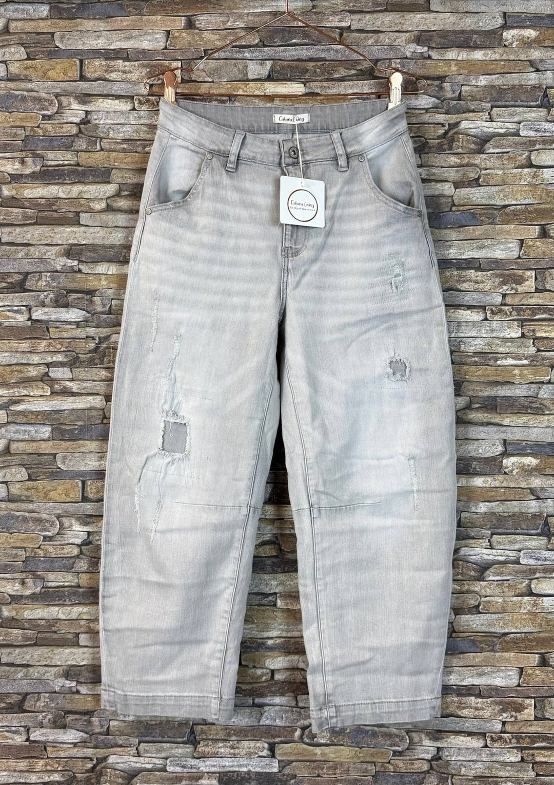 Cabana Living - Gracy Sw Jeans - Grey