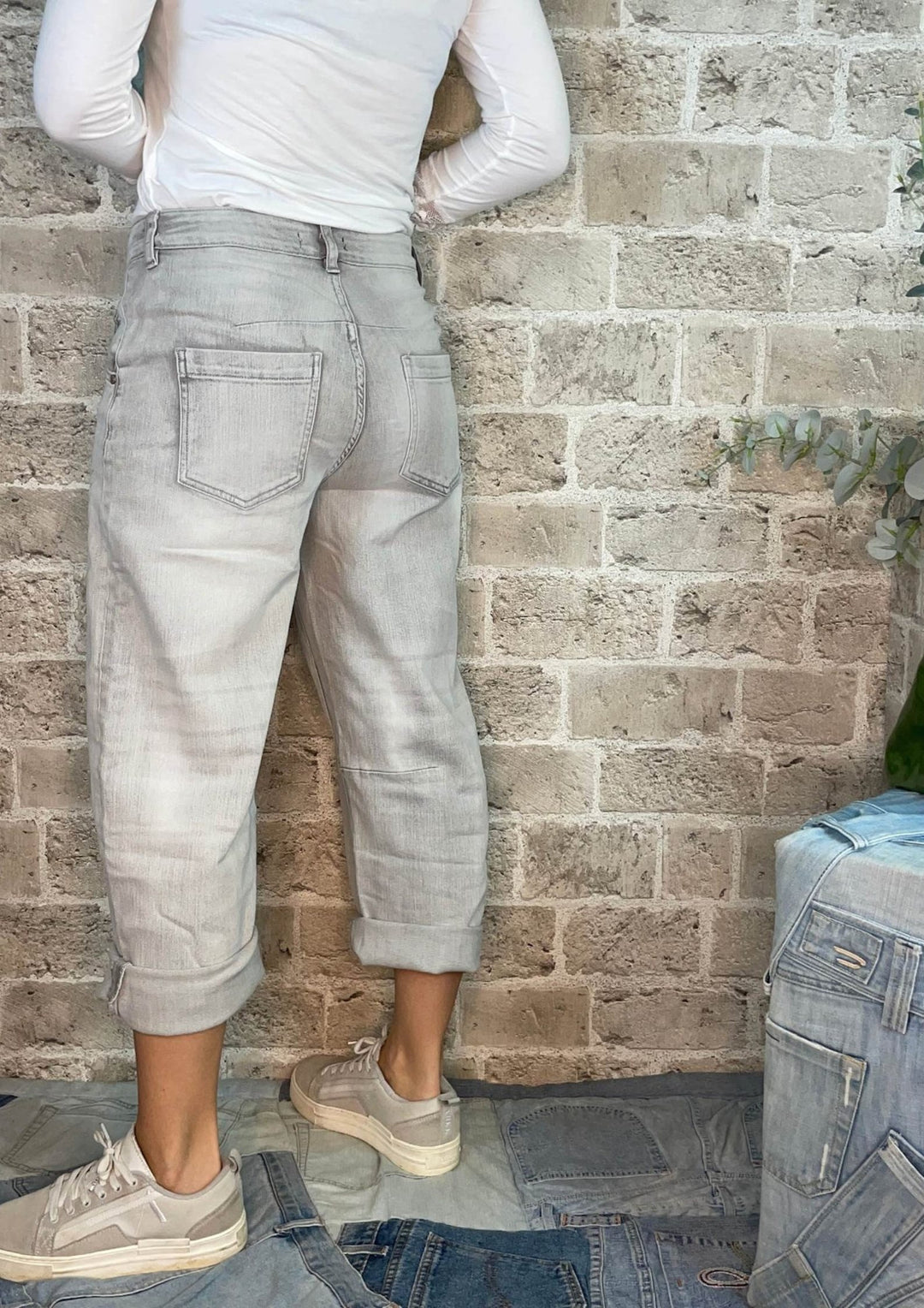 Cabana Living - Gracy Sw Jeans - Grey