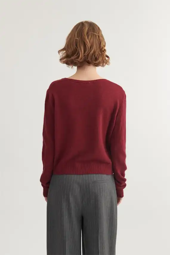 Basic Apparel - Cady Cardigan - Brodeaux Truffle