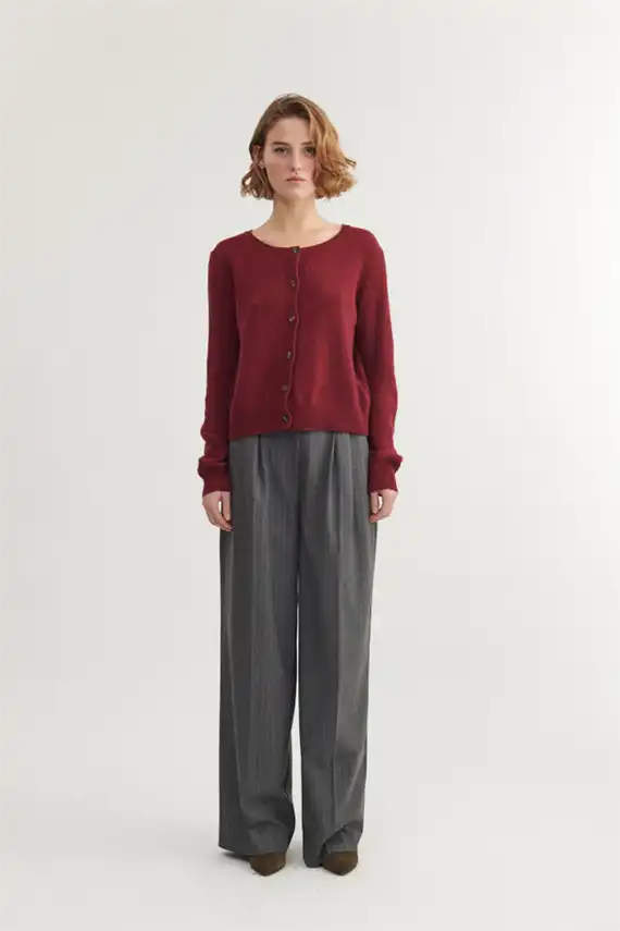Basic Apparel - Cady Cardigan - Brodeaux Truffle