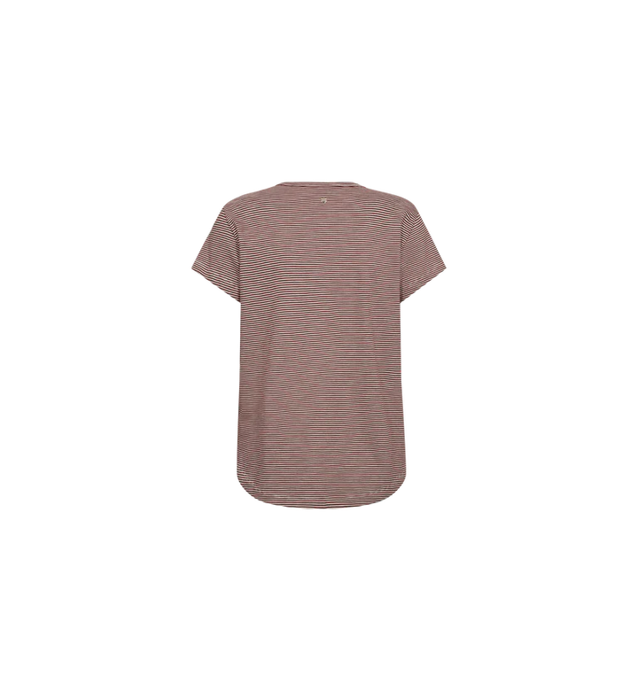 Mos Mosh - Camp O-SS Stribe T-shirt - Cowhide