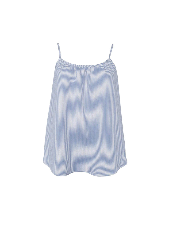 Black Colour - Catherine Strap top - Lt- Blue